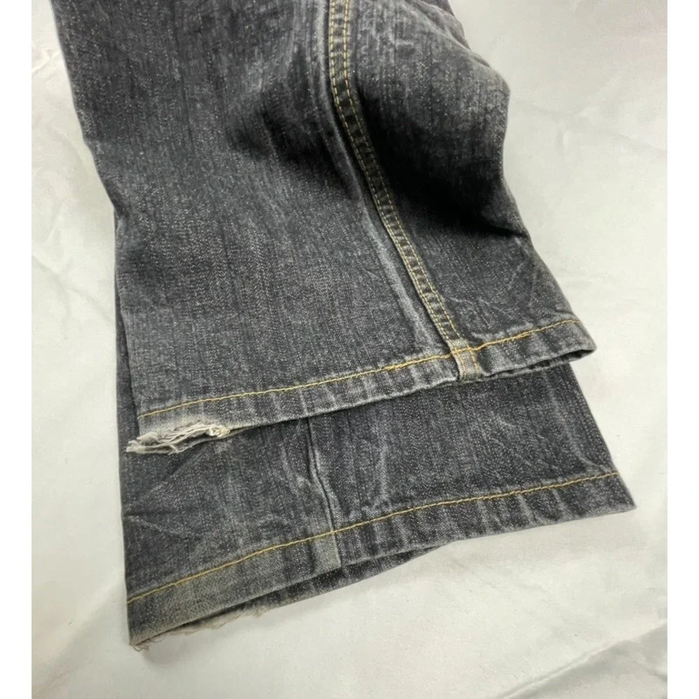 VINTAGE ZEEP MENS JEANS 38X32 DARK WASH STRAIGHT LEG THAILAND DENIM PANTS